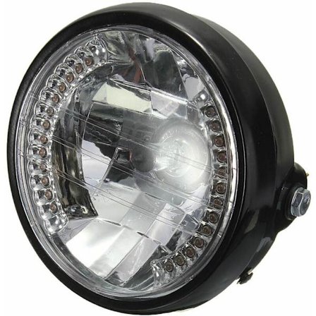 7 tommers rund halogen frontlykt H4 frontlyktpære for