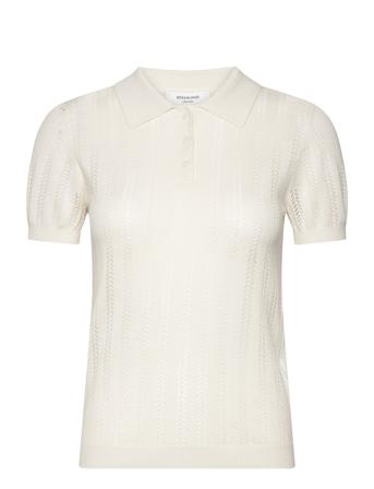 Knit Polo Cream Rosemunde