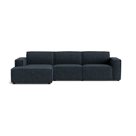 Lyon chaiselong sofa, venstrevendt - Modesto Mørkeblå - 304x160x80cm - Stor & stilfuld sofa med chaiselong for ekstra komfort - Perfekt til afslapning