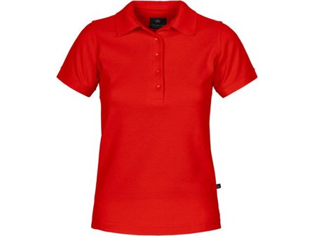 TEXSTAR Pikétröja PSW4 50/50 dam röd XL - Lyreco - Arbetskläder - Arbetströjor - Piké