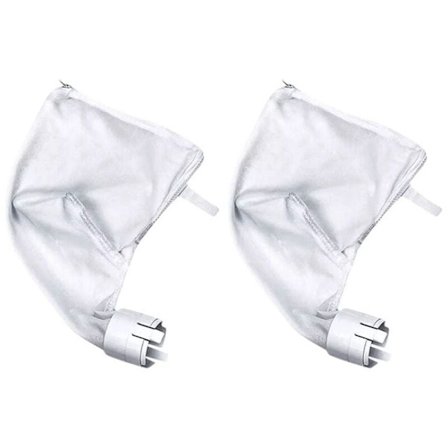 Poolrengöringsfilterpåse med fint nät, ersättningsfilterpåse med dragkedja för 360 380 2 st rengöringsverktyg - trädgårdsrengöringsverktyg KLB