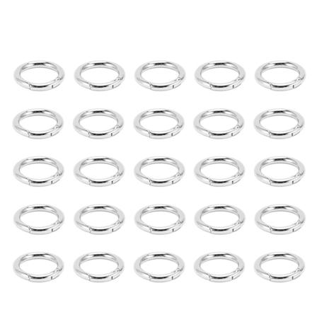 20 stk. fjederlåsringe - Moderne, elegante og innovative DIY kobberfjederlåsringe til halskæder, armbånd, ankelkæder og øreringe - Sølv