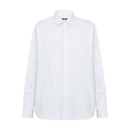 Balmain - Skjortor - Vit - Herr - Storlek: M, Herr, Storlek: M