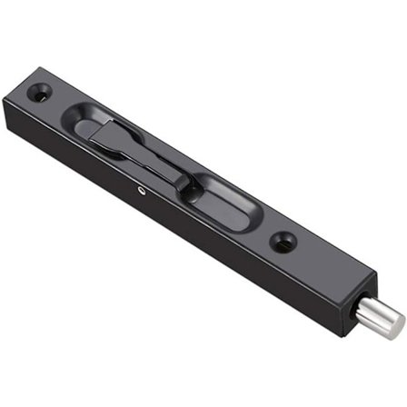 4 stk 304 rustfritt stål innfelt dørbolt skjult dørbolt skyvelås sikkerhetslås dørbolt skyvelås, med skruer, svart