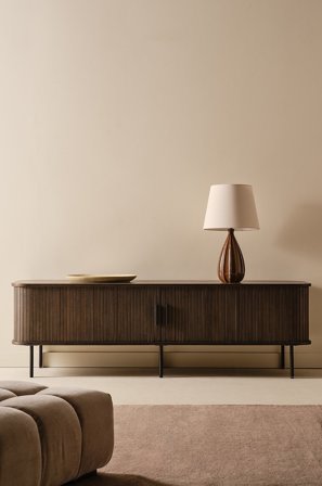 Jotex - Tv-benk Tawny brownmetal: black sand - EKHOLM - Kjøp TV-benker hos Jotex