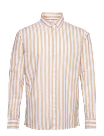 Slhregnew-Linen Shirt Ls Classic W Beige Selected Homme