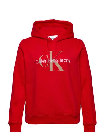 Plus Iconic Monologo Hoodie Huppari Punainen Calvin Klein Jeans