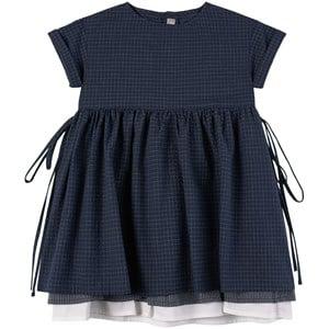 Il Gufo Navy Chequered Dress 8 Years - Dresses - 8 years - Navy