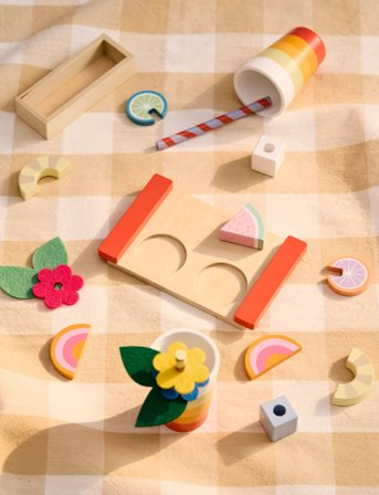 Kid's Concept Drink Set Kid's Hub - Multi/patterned - ONE SIZE