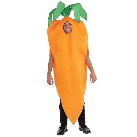 Hauska Porkkana-Puku Aikuisten Miehille ja Naisille Yksikokoinen Cosplay Halloween-Naamiaiset Helppo Halloween-Puku