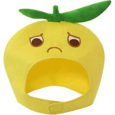Citron Hat Plys Frugt Hue Nyhed Hovedbeklædning Cosplay Kostume Foto Rekvisit Til Frugt Tema Festartikler (FMY)