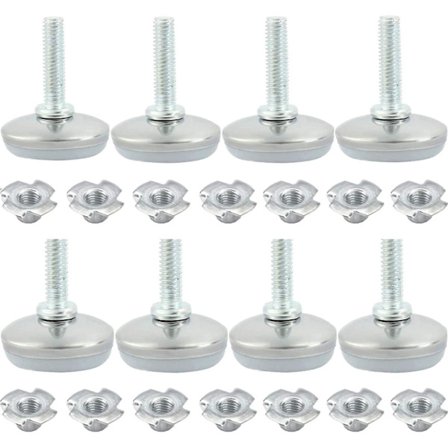 20 st justerbara ben för skåp möbelben metall justerbar rostfritt