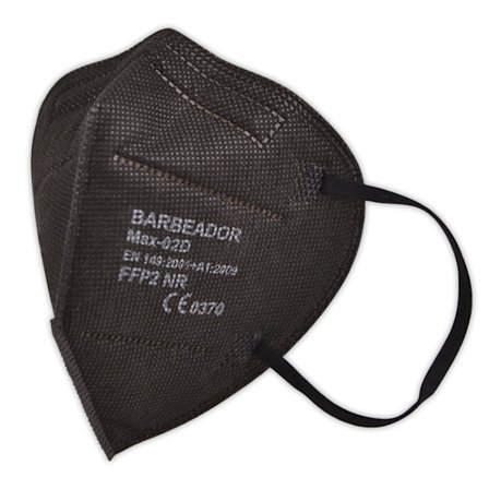 20 Stycken Svarta KN95 Munskydd ML CE-Certifierade Högdensitetsfiltrering 5 Lager Förseglade och Återförslutningsbara Individuellt Vuxna