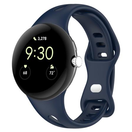 Smal mjuk sportklockarm i silikon kompatibel med Google Pixel Watch 1/2 Blå