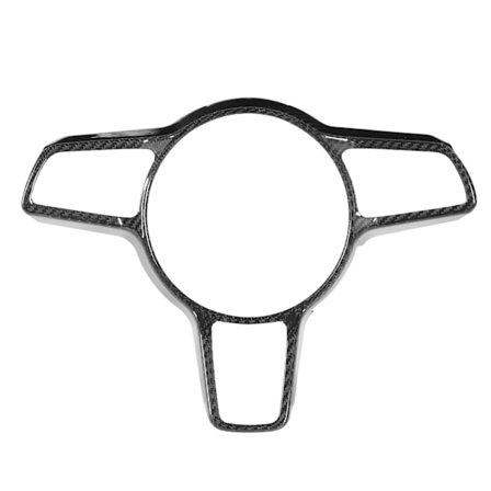 Kolfiber Interiör Rattkåpa Trim Passar för Porsche Paramela/Macan/Cayenne