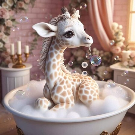 Barnrum Giraff Affisch A4