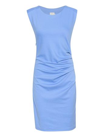 Kaindia Round-Neck Dress Blue Kaffe