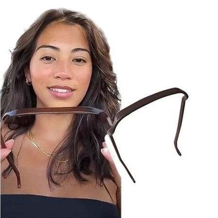 Firkantet Usynligt Hårbånd til Krøllet Hår[qb]