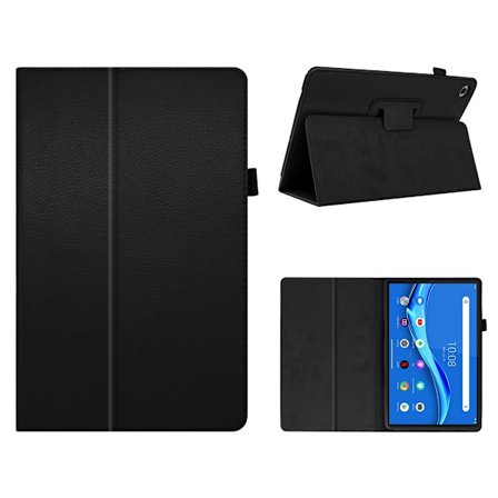 Lenovo Tab M10 HD Gen 2 läderfodral med litchi-textur - Svart