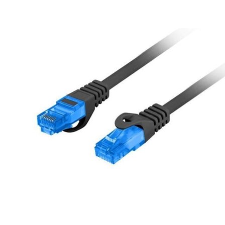 LANBERG PATCH CORD KAT.6A S/FTP LSZH CCA 15M CZARNY FLUKE PAST - PCF6A-10CC-1500-BK