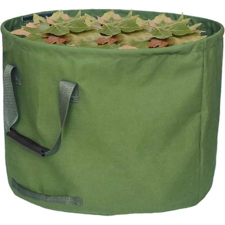 Løvkurv, vandafvisende haveaffald, sammenklappelig, rivefast, genanvendelig løvopsamler med håndtag og støtteramme, løvbeholder