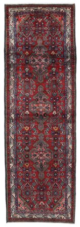 Hamedan Rug 104X323 Runner Wool, Persia