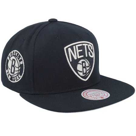 Mitchell & Ness - NBA - Black - snapback - Cap - Brooklyn Nets Watch Me Shine Black Snapback - Hatstore