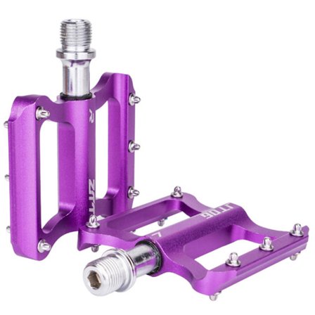 Vuoripyörän polkimet Pyörän litteät polkimet Kevyet alumiiniseospolkimet Maantiepyörille - VÄRI: Violetti