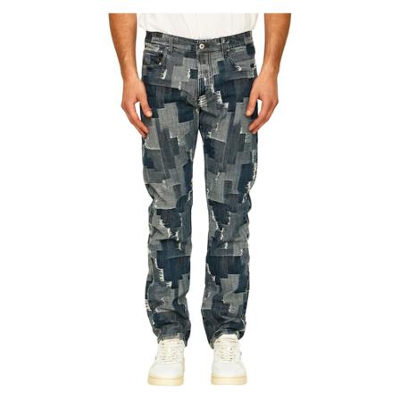 Marcelo Burlon Straight Jeans blå, Herr, Herr, Storlek: W34