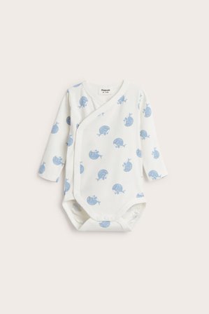 Kappahl | Hvalmønstret body | Offwhite
