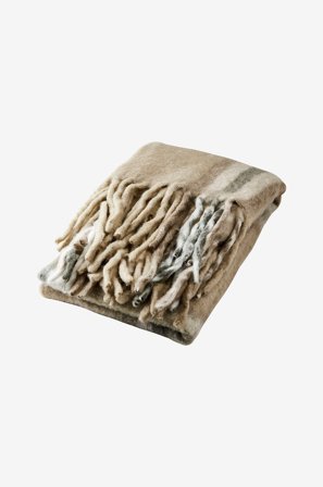 Affari of Sweden - Peitto Frasse - Beige - Torkkupeitot - 130X160 - - Homeroom