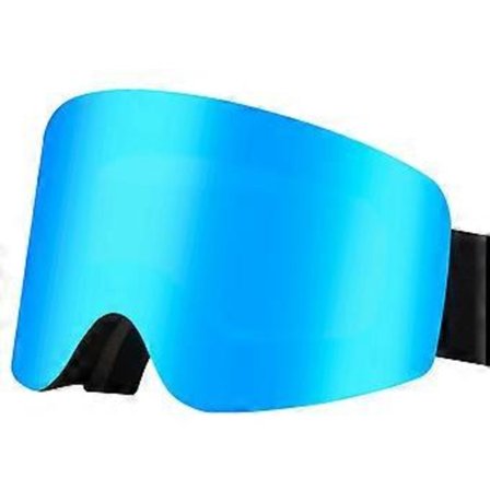 Skibriller Antidugg Snowboardbriller UV-beskyttelse Snøbriller Magnetiske Snøbriller Utendørs Sportsbriller Svart Ramme Blå[DS]