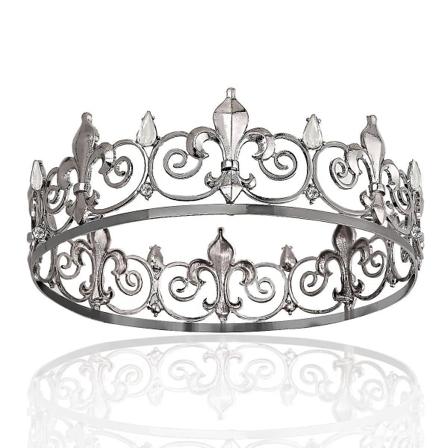 Royal Full King Crown Metallkroner og Tiaraer for Cosplay Hjemkomst Prom Party Dekorasjoner Bryllup Bursdagsgaver Menn