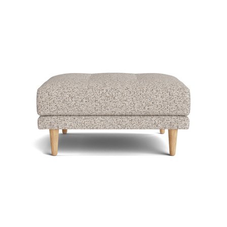 Cali Pouf Funktionalistischer Hocker für Sofaserie in Puente Hell Greige, Elegantes Design mit zwei Schichten, Polsterhocker Größe 40cm