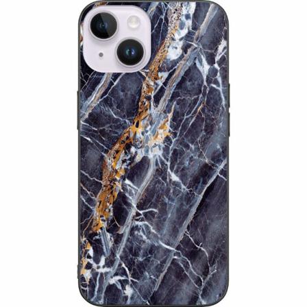 Apple Iphone 14 Svart Skal Marmor