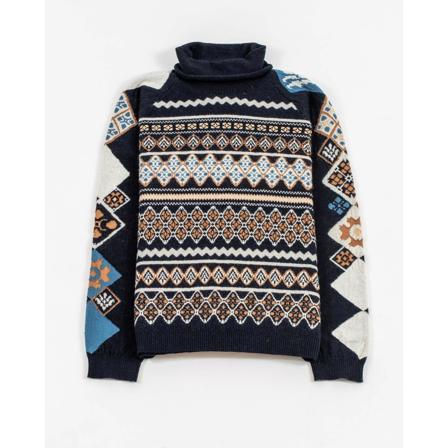 High Turtlenecks Blå, Dame Rullekraver