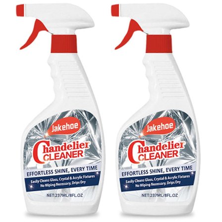 Lysekrone Rengjøring Drypptørk Spray Kraftig Krystallrengjøring for Lysekrone Ikke-stripete Glassrengjøring Væske