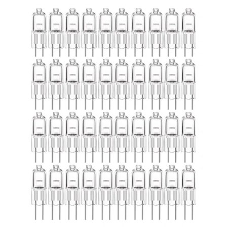 20-pak G4 halogenpærer 10W 12V - Varm hvid