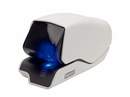 RAPID Supreme 5025e elektronisk häftapparat, ABS, vit - Lyreco - Kontorsmaterial - Till skrivbordet - Häftapparater - El