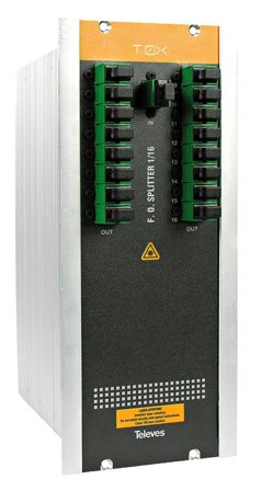Televes 234501 Splitter med SC/APC-tilkobling 16-veis, Antenneutstyr