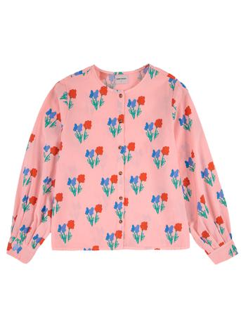 Flowers All Over Puff Sleeve Shirt Bluse Langermet Multi/mønstret Bobo Choses