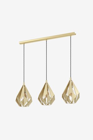 EGLO - Riippuvalaisin Carlton With 3 Lamps - Kulta - Riippuvalaisimet - - Homeroom