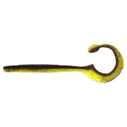 Westin Ned Worm Curl 12cm, 3g (5pcs) - Black/Chartreuse