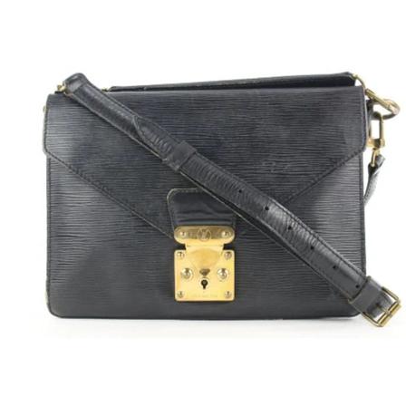 Louis Vuitton Vintage, Pre-owned Leather louis-vuitton-bags Zwart, unisex, Maat:ONE Size