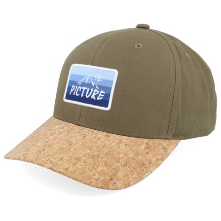 Picture - Grün adjustable Cap - Wakopa Cap E Tobacco/Cork Adjustable @ Hatstore