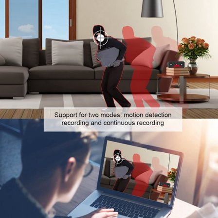 Mini 1080P HD Övervakningskamera med IR-CUT Nattseende Rörelsedetektering Hem Säkerhetskamera