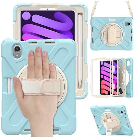 Ipad Mini 6:e generationen 2021 Skyddande bärväska med axelrem