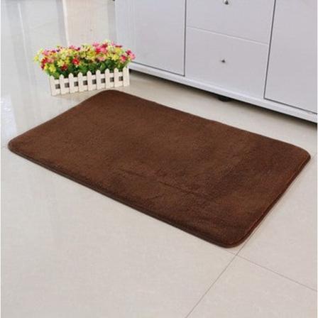 Kylpymatto Liukumaton imukykyinen suihku Kylpyhuonematto Matto Coral Fleece Brown 60*90