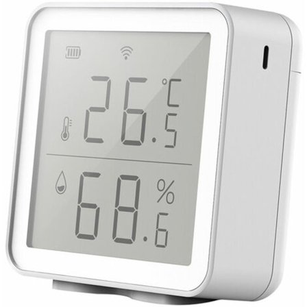 Fuktdetektor WiFi Smart Temperatur Fuktighetssensor Kompatibel med Alexa Super Long Range Trådlös Digital Hygrome