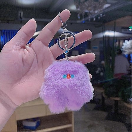 Mjuk, Litet Monster, Benben Nyckelring, Docka Nyckelring Hänge, Ryggsäck Kreativt Hänge, Bil Nyckelring Litet Monster Lila Litet Monster Lila -